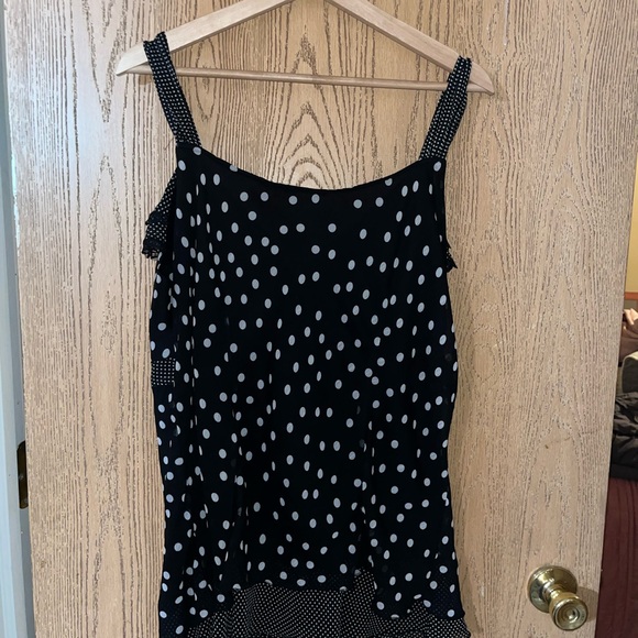 Avenue ~Black and White Polka Dot Blouse~ 18/20 - Picture 3 of 9